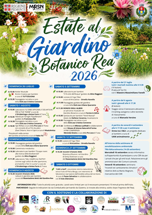 Eventi estivi del Giardino Rea 2026 - 5 settembre