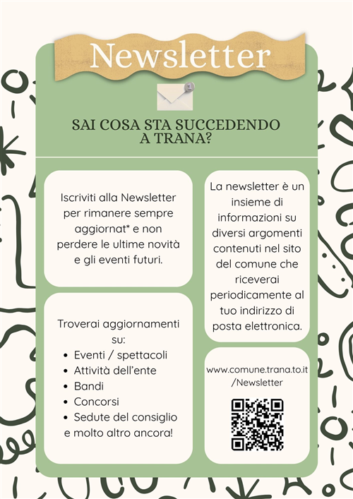 Newsletter del Comune di Trana