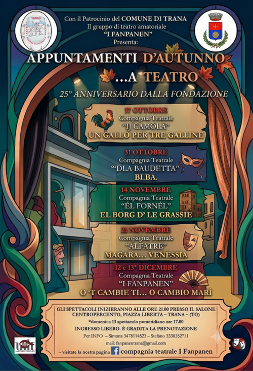 Rassegna teatrale "APPUNTAMENTI D'AUTUNNO ...A TEATRO"
